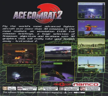 Ace Combat 2 (US) box cover back